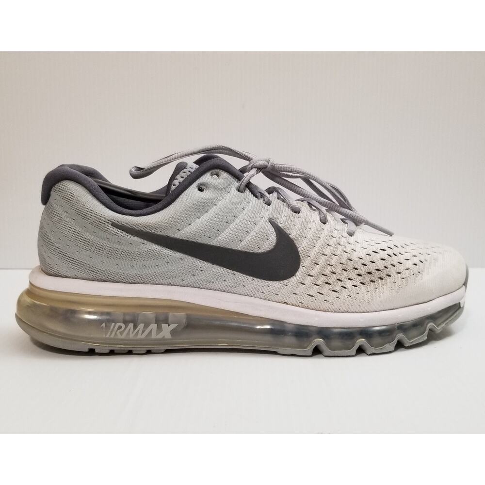 Nike Mens Air Max 2017 Silver Reflective Wolf Gray Running 849559-101 Size 8.5